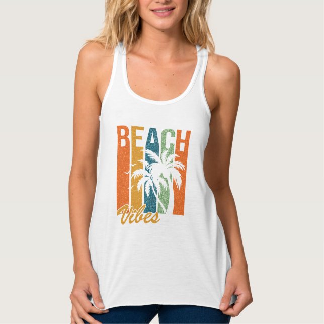 Con Tirantes Camiseta veraniega de Beach Vibes (Anverso)