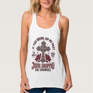 Con Tirantes Camiseta Vintage Cruz Jesús Retiró Los Cargos