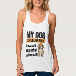 Con Tirantes Camiseta Vintage Divertida Mi Perro Beagle Está Ll