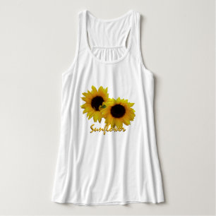 Con Tirantes Canto de girasol femenino camiseta de girasol Pers