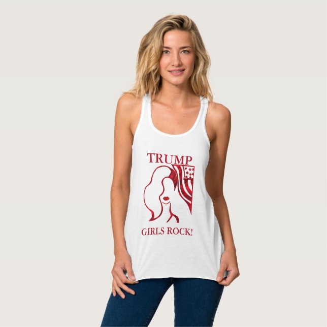 Con Tirantes ¡CHICAS TRUMP ROCK! Camiseta (Anverso completo)