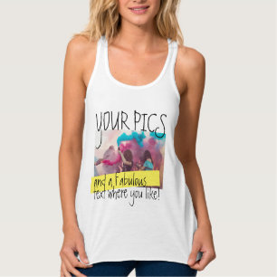 Con Tirantes ¡Diseña tu Tank Top! Camiseta fotográfica personal
