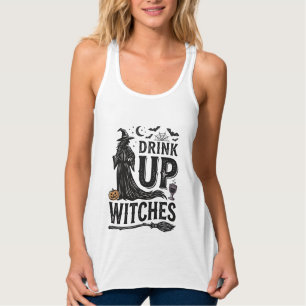 Con Tirantes Diseño de camiseta de Halloween de brujas Vintage