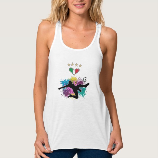 Con Tirantes Esplash de la bandera de la camiseta del hincha de (Anverso)