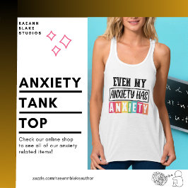 Con Tirantes Hasta mi ansiedad tiene ansiedad camiseta sin mang
