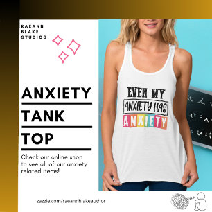 Con Tirantes Hasta mi ansiedad tiene ansiedad camiseta sin mang