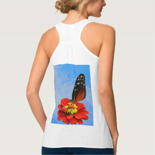 Con Tirantes Heliconius odia a la mariposa en una camiseta de Z