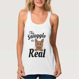 Con Tirantes La Abarzadita es Real Camiseta de Gato Divertido y