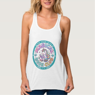 Con Tirantes Libro Mágico Club Unicornio Camiseta Divertida Grá