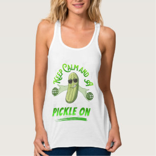 Con Tirantes Mantener la calma y apostar en la camiseta de pell