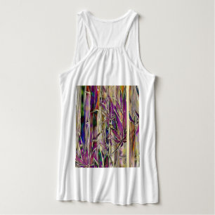 Con Tirantes Pintura digital de árbol de bambú camiseta de arte
