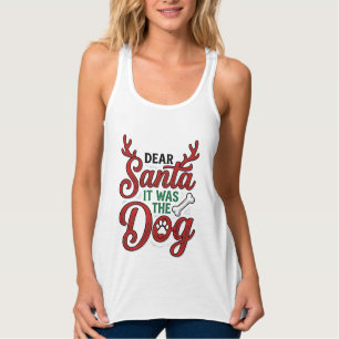 Con Tirantes Querido Santa Fue El Perro Camiseta De Navidad Dis