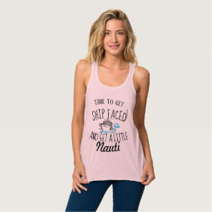 Con Tirantes Tiempo de obtener la camiseta superior del crucero