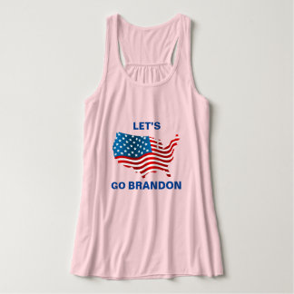 Con Tirantes Vamos Brandon Plus Tamaño Más Camiseta Tamaño
