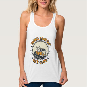 Con Tirantes Viaje Camiseta Arte Amante Gatos Mascotas - Viaje