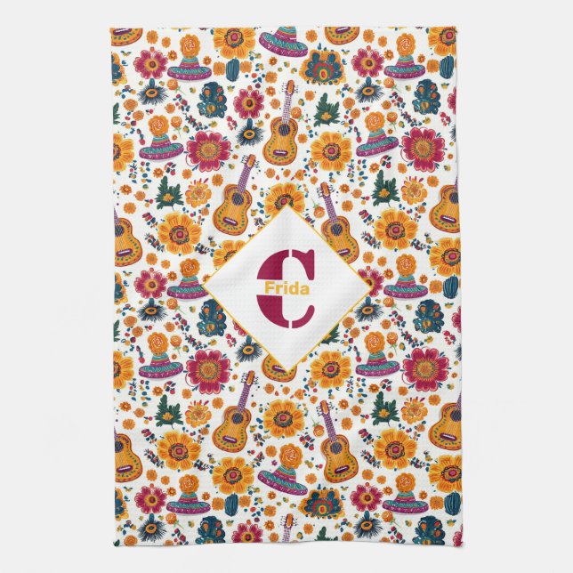 Con toalla Fiesta monocromática (Vertical)