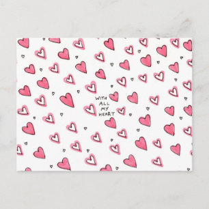 Con todo mi corazón - postal