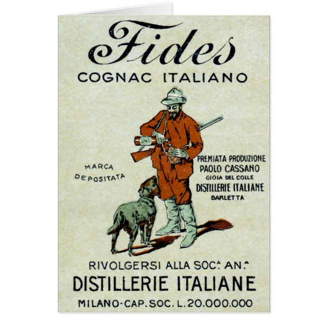 Coñac de 1905 italianos (Frente)