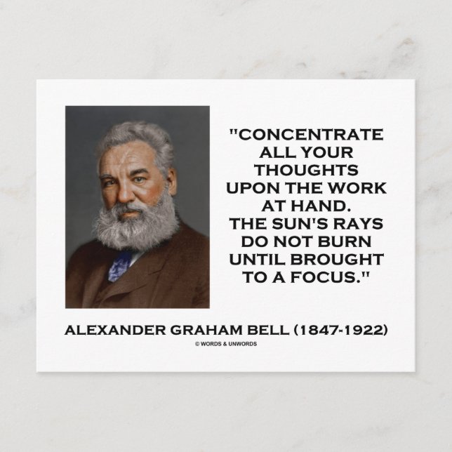 Concéntrese En El Trabajo A Mano (Anverso)