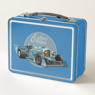 concepto de coche de carrera retro personalizado