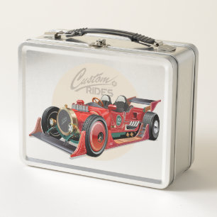 concepto de coche de carrera retro personalizado