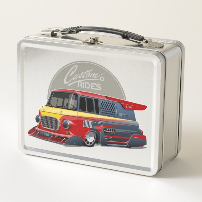 Concepto de furgoneta de carrera retro personaliza (Anverso)