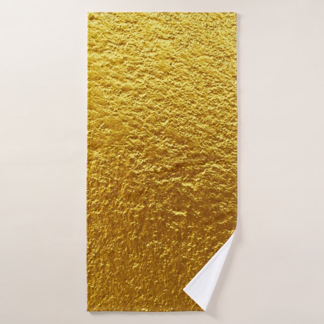 Concepto de textura de pared de oro abstracto, ant (Toalla de baño)