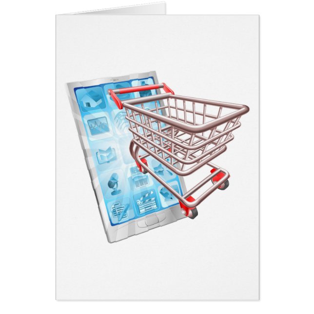 Concepto del app del teléfono de las compras (Frente)