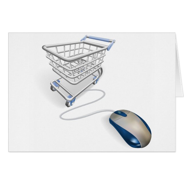 Concepto en línea de las compras del Internet (Anverso (Horizontal))