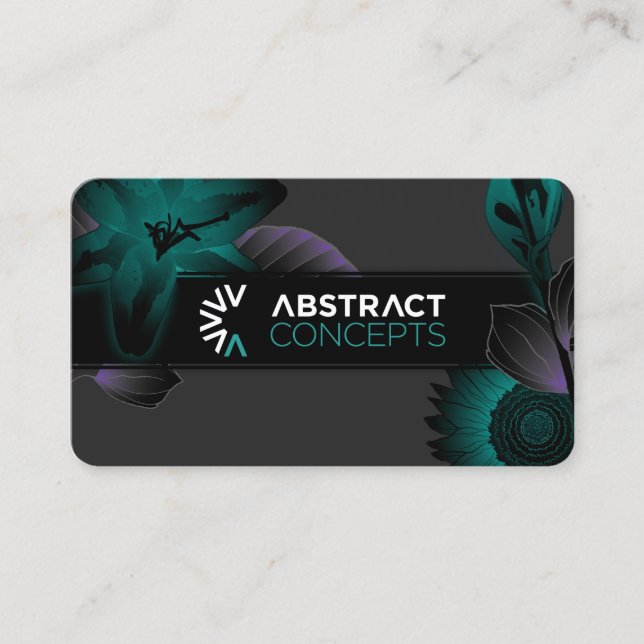 conceptos abstractos tarjetas de visita (Anverso)