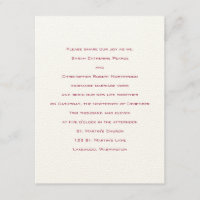 Conceptos básicos:  Rojo veneciano : Invitación a 