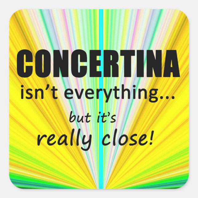 Concetina no es todo Pegatina cuadrado (Anverso)