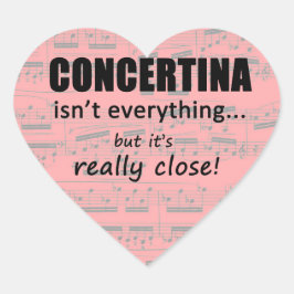 Concetina no es todo Pegatina de corazón