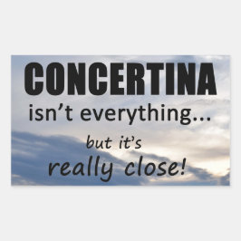 Concetina no es todo Pegatina rectangular