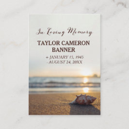 Conch on Beach | Tarjeta Mini Oración de Solidarid