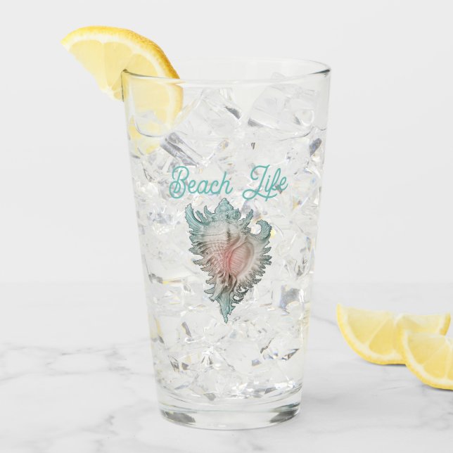 Conch Shell "Beach Life" (Anverso (hielo))