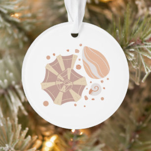 concha personalizado con ornamento de doodle