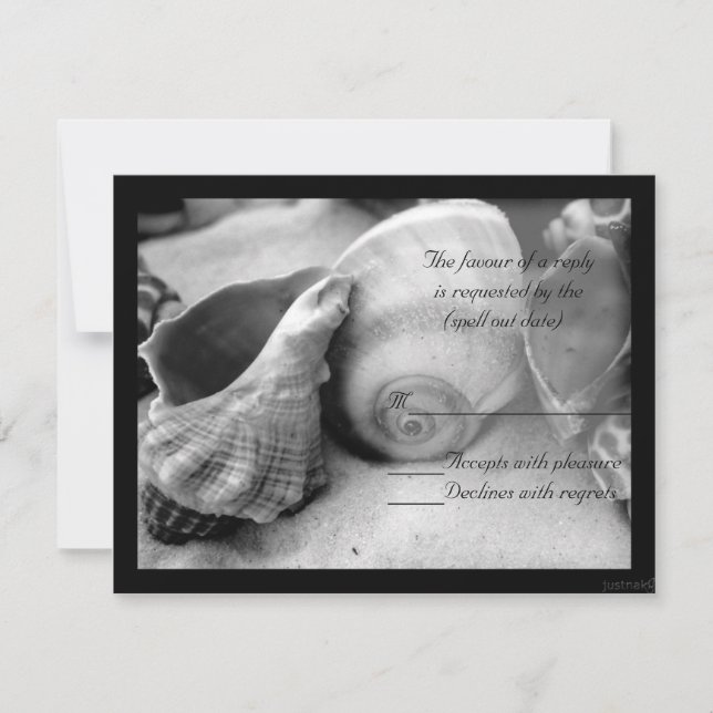 conchas de arena blanca bw rsvp (Anverso)