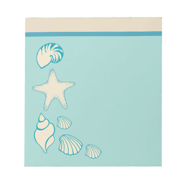 Conchas de Playa Estrella de Mar Cuaderno Regalo (Frente)