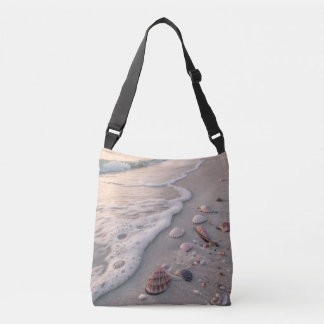 "Conchas Marinas en Bolsa de Bandolera de Olas de
