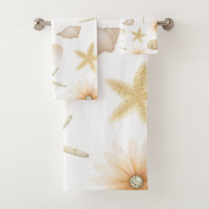 Conchas y Flores de Peach Beach Glamour Moderno