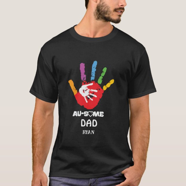 Conciencia de autismo personalizada Camiseta autis (Anverso)