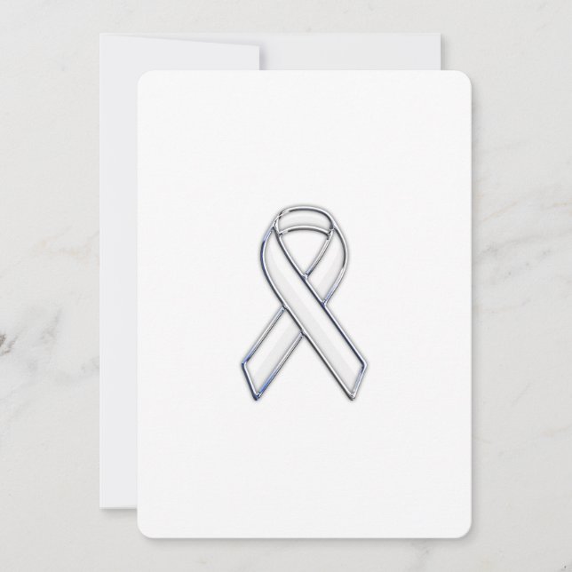 Conciencia de la cinta blanca de estilo cromado (Anverso)