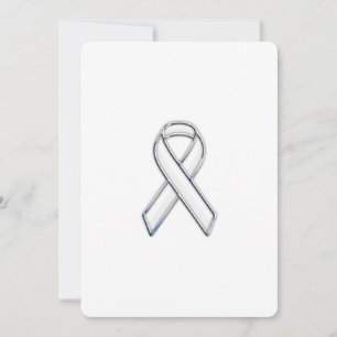 Conciencia de la cinta blanca de estilo cromado