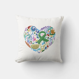 Conciencia de Lyme, cinta verde, almohada de cal