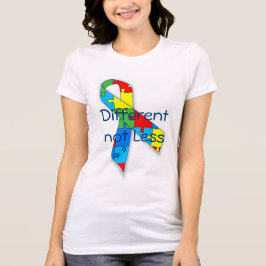 Conciencia del autismo Diferente no Menos camiseta