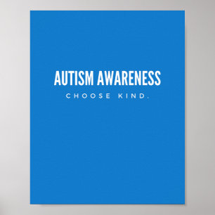 conciencia del autismo. elija el tipo. Posters e i