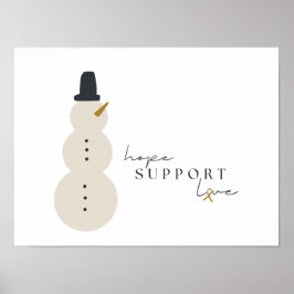 conciencia del cáncer. Navidades Posters de vacaci