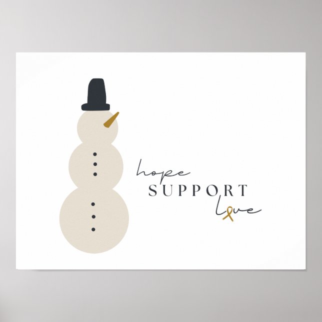 conciencia del cáncer. Navidades Posters de vacaci (Frente)