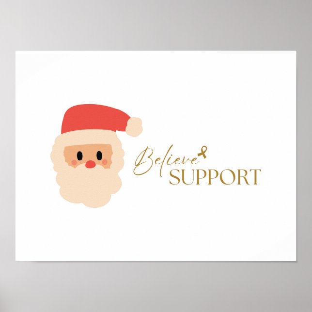 conciencia del cáncer. Navidades Posters de vacaci (Frente)